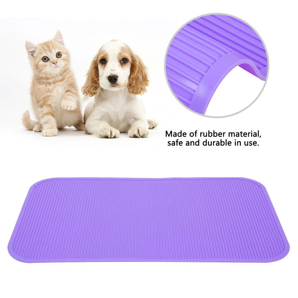 Herwey Non Slip Rubber Mat For Pet Grooming Bathing Training Table Purple