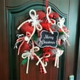 thumbnail image 3 of Christmas Wreaths for Front Door, 16 Inch Traditional Christmas Advent Wreath, Xmas Wreath Hanging Ornaments Decors for Home Door Wall Shop Window Hall, 3 of 5