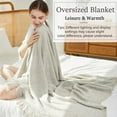 thumbnail image 6 of DAWANGGI Clearance Sale Bed Blanket Breathable Thermal Bed Blanket Full Size Knitted Shawl Solid Colour Blanket 127*176cm Knitted Blanket Gift Blanket for Women Men, 6 of 7