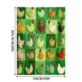thumbnail image 3 of Chicken Design Throw Blanket For Couch Bed Sofa Cozy Warm Decorative Home, 3 of 6
