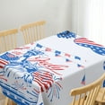 thumbnail image 5 of sruoe Tablecloth, 54 X 108in Independence Day Tablecloth, Waterproof Machine Washable Foldable Blue Rectangle Tablecloths, Table Cloth for Dining, Home, Party Decor, Nylon Spandex, 5 of 5