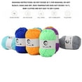 thumbnail image 6 of JLFNYA Yarn for Crochet, Milk Cotton Yarn for Crocheting, Wool Yarn, Blanket Yarn, Knitting Yarn, Multicolor Hand Knitting, Soft Crochet Yarn Knitting Wool for Handcrafts Jumpers Blankets Weaving, 6 of 6