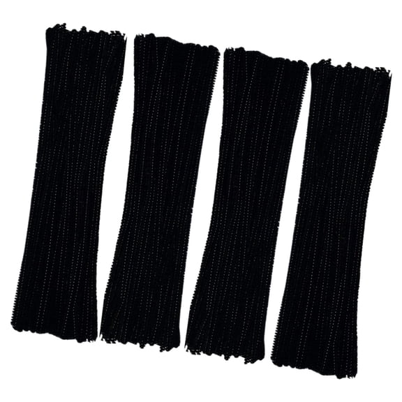 Black Pipe Cleaners 200 Pieces Chenille Stems for DIY Art Decorations Creative Craft