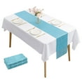 thumbnail image 1 of Paquete de 2 caminos de mesa con lentejuelas, camino de mesa con purpurina de 30cm x 275cm para mesa rectangular para cumpleaños, bodas, banquetes, decoraciones para fiestas, 1 of 5
