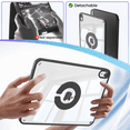 thumbnail image 4 of KVTVOU Case for iPad (A16) 11th Generation 11 Inch 2025, iPad 10th Generation 10.9 inch 2022 with Pencil Holder, Auto Wake-Sleep,Clear Acrylic Back Shell, Magnetic attraction increases,Black, 4 of 10