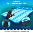 thumbnail image 4 of Solstice Original Floating Inflatable Dock RISE Water Mat 10 x 8 Foot Platform, 4 of 10