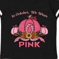 thumbnail image 4 of Inktastic In October We Wear Pink with Ribbon and Pink Pumpkins Boys or Girls Toddler T-Shirt, 4 of 5