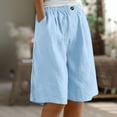 thumbnail image 2 of Pantalones cortos de pijama con estampado de cuadros y botones en la parte delantera para mujer - Ropa de dormir Pantalones cortos de estar por casa S-XXXL, 2 of 6