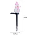 thumbnail image 3 of Sor Christmas Snowman Staca Art Impermeable Lámpara LED Rosado Sunnimix Luces de enchufe de tierra, 3 of 7
