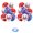 E, variant on Getwin,Hanging Shiny Decorations,Patriotic Party Decor,Shiny Hanging ornaments for Patriotic Parties, independence Day Events, or Holiday Home Decor