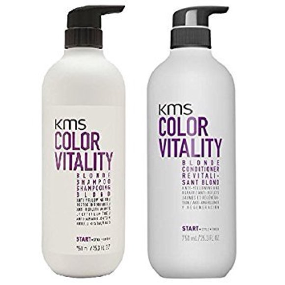 KMS color Vitality BLONDE Shampoo conditioner 25.3 oz / 750ml