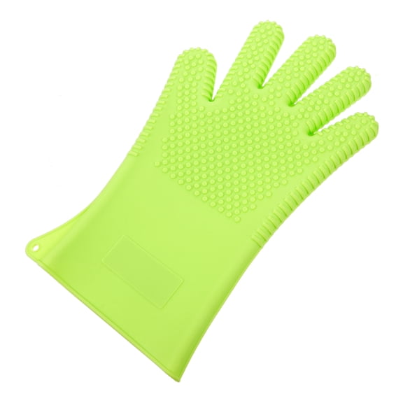 PTOOTP 1Set Grilling Gloves for Heat Protection and Barbecue Green