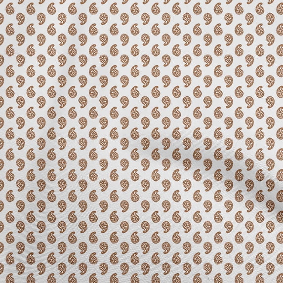 oneOone Cotton Flex Brown Fabric Block Diy Clothing Quilting Fabric Print Fabric By Yard 40 Inch Wide