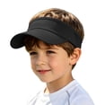 thumbnail image 4 of Hats for Women Kids Breathable Visor Cap Adjustable Headband Outdoor Sport Hat Black One Size, 4 of 9