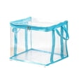 thumbnail image 2 of Clear Heavy Duty Plastic Storage Bag, Double Zipper Clothes Moving Container, Transparent Organizer for Towels Blankets Linens, large, by IHXORA, 2 of 9