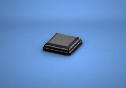 BLACK BUMPER PADS BS-19 Self Stick square rubber quant. 49 