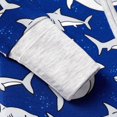 thumbnail image 6 of PatPat Baby Boy Pajamas Viscose from Bamboo 2-Way Zip Fold-Over Foot Cuffs 2Pack Baby Sleepers, 6 of 11