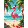 thumbnail image 4 of Colorful Design Flamingo Christmas Beach Theme Polyester Material Party Decoration Event Banner for Holiday Celebration Indoor Decoration Kids Party, 4 of 8