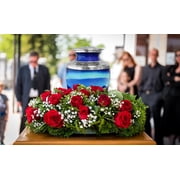 Everlight Memorials Aurora Borealis Adult Large Cremation Urn for Human Ashes – With Velvet Bag