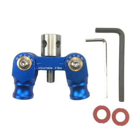 Bow Stabilizer Double Sided V Bar Connector Mount Shock Absorber Blue