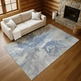 thumbnail image 7 of Addison Rugs Mayfield Premium Machine Washable Transitional Modern Denim Rectangle Rug, 2'6" X 3'10" Machine Washable Transitional Modern Denim Oversized Sherpa Throw Blanket, 7 of 7