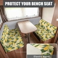 thumbnail image 2 of Uorisanigo Lemon Rv Couch Covers Washable Elastic Couch Cushion Slipcovers Anti-Slip Camper Cushion Cover Booth Seats for Trailer Including 1 Backrest Cover & 1 Bench Cover, 2 of 7