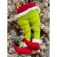 thumbnail image 2 of Decoración navideña para fiestas, árbol de Navidad con patas falsas verdes, pata de elfo de Papá Noel, pata de elfo de Navidad, 2 of 6