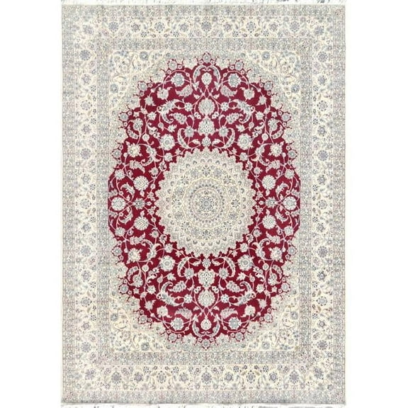 Pasargad Home 045634 Azerbaijan Collection Hand-Knotted Wool Area Rug-10 ft. 0 in.  X 13 ft. 9 in.   Red