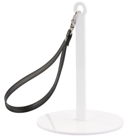 Portable Crochet Yarn Holder Wrist Strap Yarn Holder for Knitting to Prevent Yarn from Tangling String Dispenser for Hats Sweaters Handicrafts Crafts White