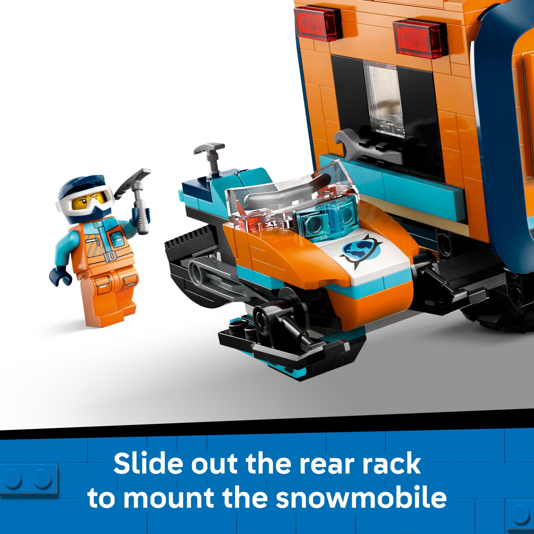 LEGO City Arctic Explorer Science Lab Truck Building Toy - STEM Pretend Play Set for Boys & Girls, Ages 8+ - Buildable Toy Truck for Kids W/5 Minifigures - Gift Idea for Birthdays - 60471