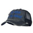 thumbnail image 2 of Number 1 Dad in The World Embroidered Low Profile Mesh Cap - Navy OSFM, 2 of 5