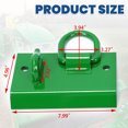 thumbnail image 3 of Kojem Tractor Bolt on Grab Hooks, Fit for John Deere Compact Tractor, 2" Receiver, with D Rings, 1/4" Bolt on Grab Hooks, for Tractor Bucket RV UTV Truck, 3 of 14