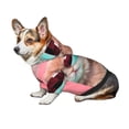 thumbnail image 7 of Honeii Cool Cat Pink Sunglasses Print Small Dog Hoodies Pet Hooded Sweatshirts Fall Winter Puppy Cat Sweaters Warm Clothes for Small Dogs Outfits Costume-Large, 7 of 7