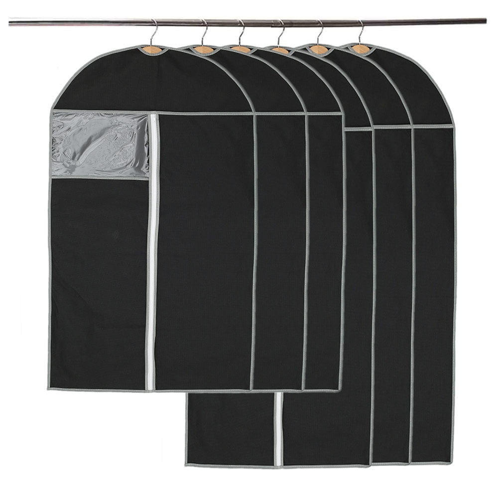 Eummy Garment Bag 6Pack Dress and Suit Bag Cover Protectors Set Clear