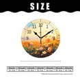 thumbnail image 2 of 10 Inch Wall Clock Battery Operated Silent Clock Decorative for Office, Kitchen, Outdoor, Living Room，Oil Painting Colorful Spring Rural Landscape Cute Art, 2 of 4