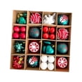 thumbnail image 3 of Juego de 64 Piezas de Adornos Navideños, Adornos para El de Navidad, Artículos para Fiestas, Manualidades, Decoración de Mesa DIY, Brillantes Ad Estilo B, 3 of 8