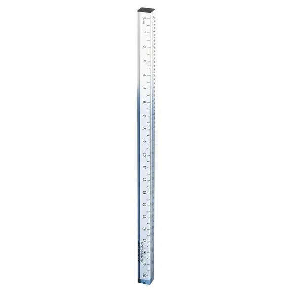 Uxcell Acrylic Clear Straight Rulers 20cm Metric Transparent Gradient Three-Dimensional Plastic Ruler Square Cube Measuring Tool for Classroom Office, Gray