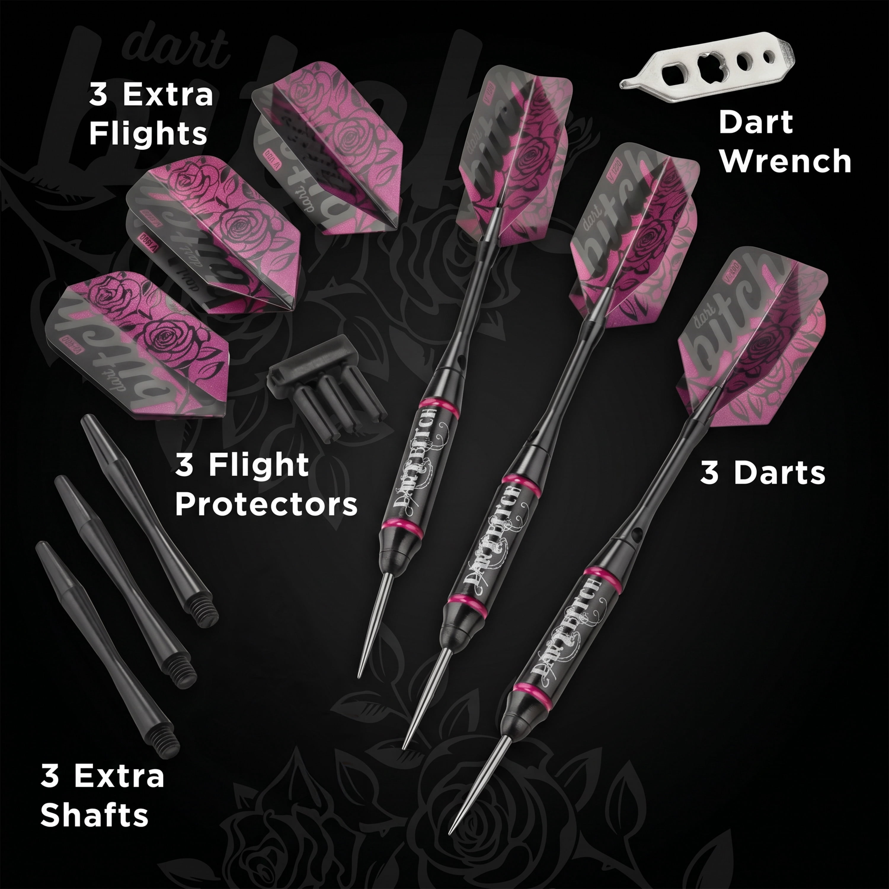 Viper Vanity Dart Bitch Steel Tip Dart Set, 22 Grams