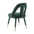 thumbnail image 6 of TOV Furniture Petra Forest Green Velvet Side Chair with Gold Tipped Legs, 6 of 7