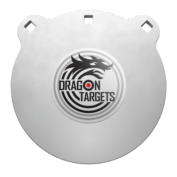 Dragon Targets AR500 Steel Targets 1/2 Inch Thick Laser Cut, Painted AR500 Gong Targets for Shooting, Steel Targets for Shooting Made in USA (10 in)