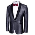 thumbnail image 2 of COOFANDY Mens Fashion Dress Suit Jacket Slim Fit Casual One Button Lapel Blazer Party Wedding Dinner Prom Tuxedo, 2 of 6