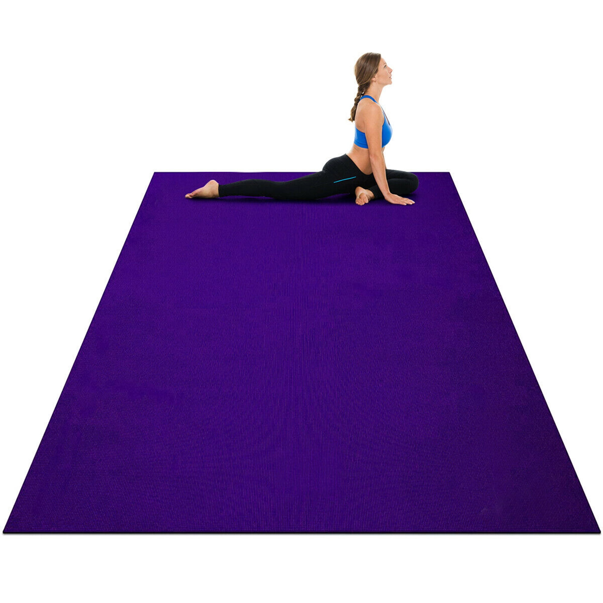 Extra Wide Purple Sustainable Non Slip Asana Tree Pro Grip Large Yoga Mat 