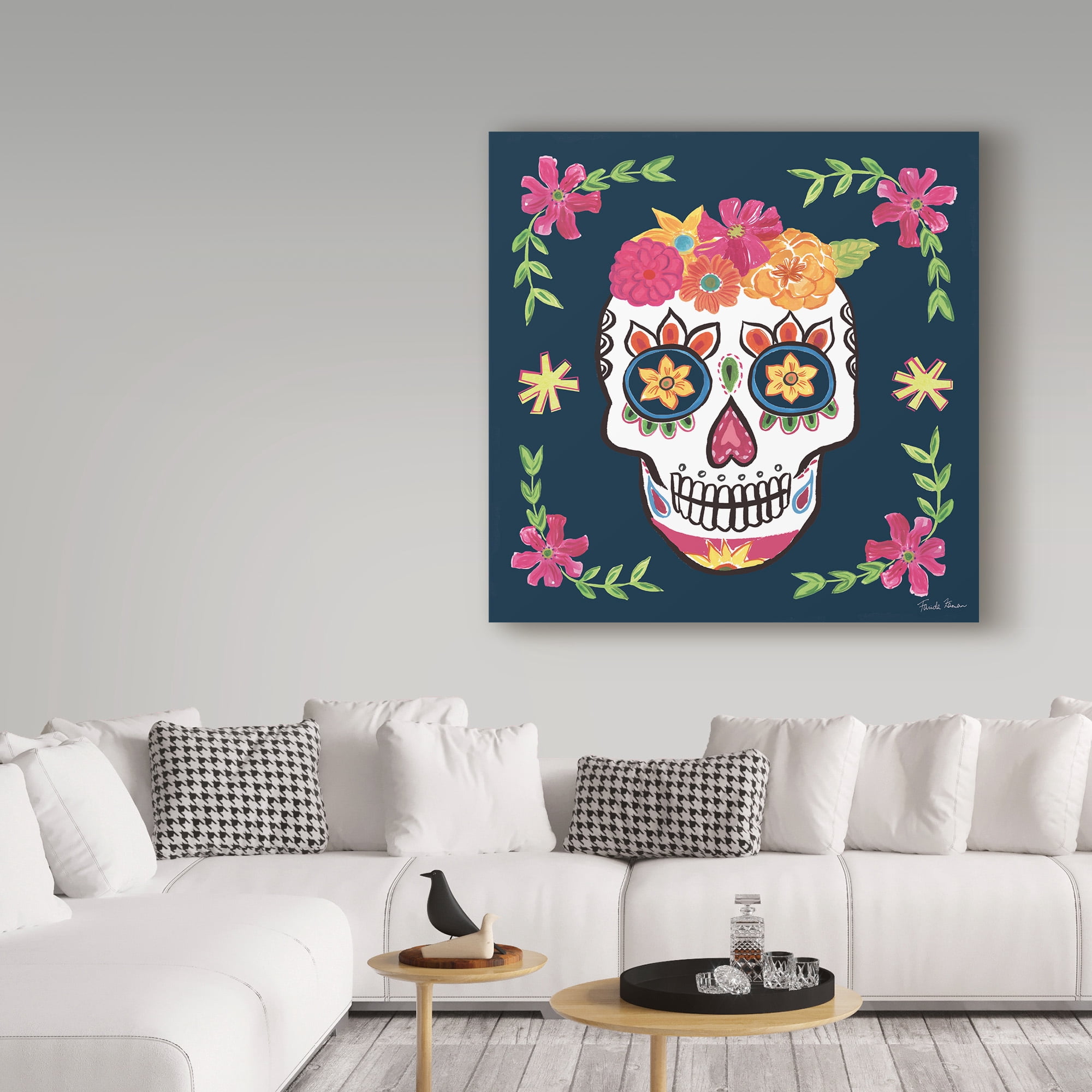 Trademark Fine Art 'Day of the Dead II' Canvas Art by Farida Zaman