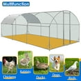 thumbnail image 5 of GETYES Poultry Run Hen Coop with Galvanized Steel Frame and Water-Resistant 210D Oxford Tarp, 5 of 9