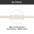 thumbnail image 3 of 2 Pairs Shoelaces for Air Jordan 1/2/3/4/5/6/7/8 Replacement Flat Polyester Laces Sneaker Shoes(Color:Nature White,Size:45Inch), 3 of 6