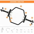 thumbnail image 2 of 2 inch Hex Trap Bars for Weight Lifting, Heavy Duty Deadlift Bar for Shrugs, Squats & Shoulder Presses, 400 lbs Load Weight Capacity, Weightlifting and Strength Training Equipment, 2 of 6