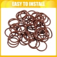 thumbnail image 6 of Unique Bargains Universal O Ring Seal Gasket Orings Seal Washer for Plumbing for Cars 13mm ID x 2mm CS Brown 50pcs, 6 of 6
