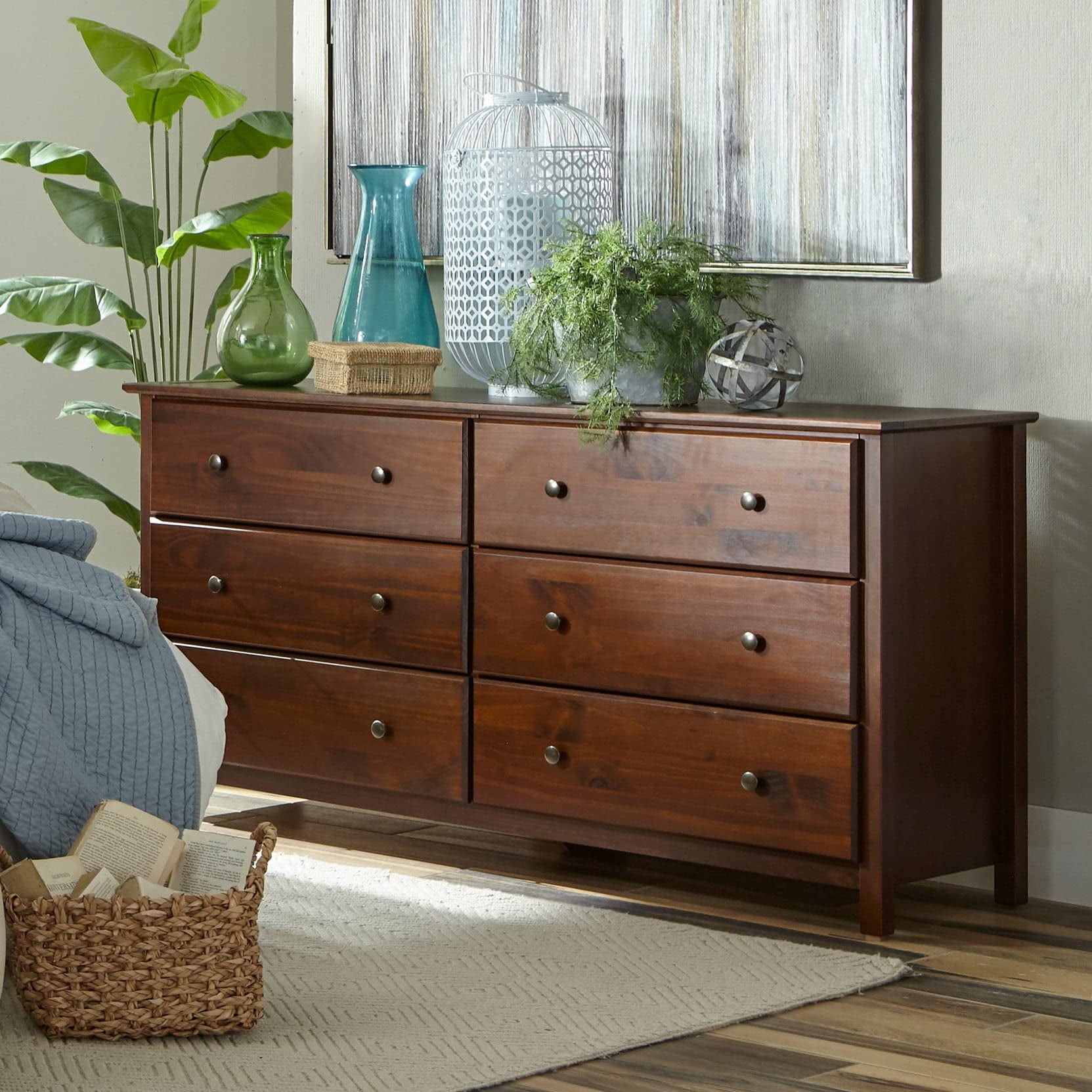 target mid century modern dresser Mid-Century Modern 6 Drawer Dresser for Bedroom, Wood Chest of Drawers w/ Metal Handles, Storage Organizer Cabinet for Bedroom, Living Room : Target