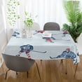 thumbnail image 3 of Yayeee Tablecloths 54" x 72" Rectangle Wrinkle Resistant Party Table Cover, Hockey Action Zone, 3 of 8