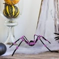 thumbnail image 4 of 51" Giant Lighted Halloween Spider Decor - Scary Hairy LED Spider with Glowing Eyes for Yard, Porch, Haunted House & Indoor Party Halloween Decorations, 4 of 5